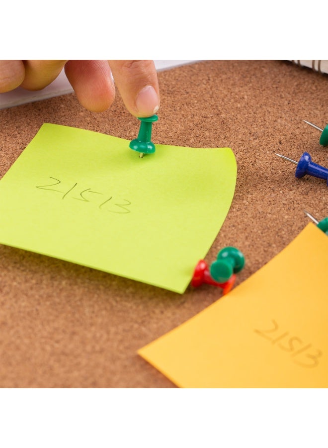 Deli Push Pins 23 mm Strong Grip for Notice Board Office and School Use Assorted Colours - Image 5