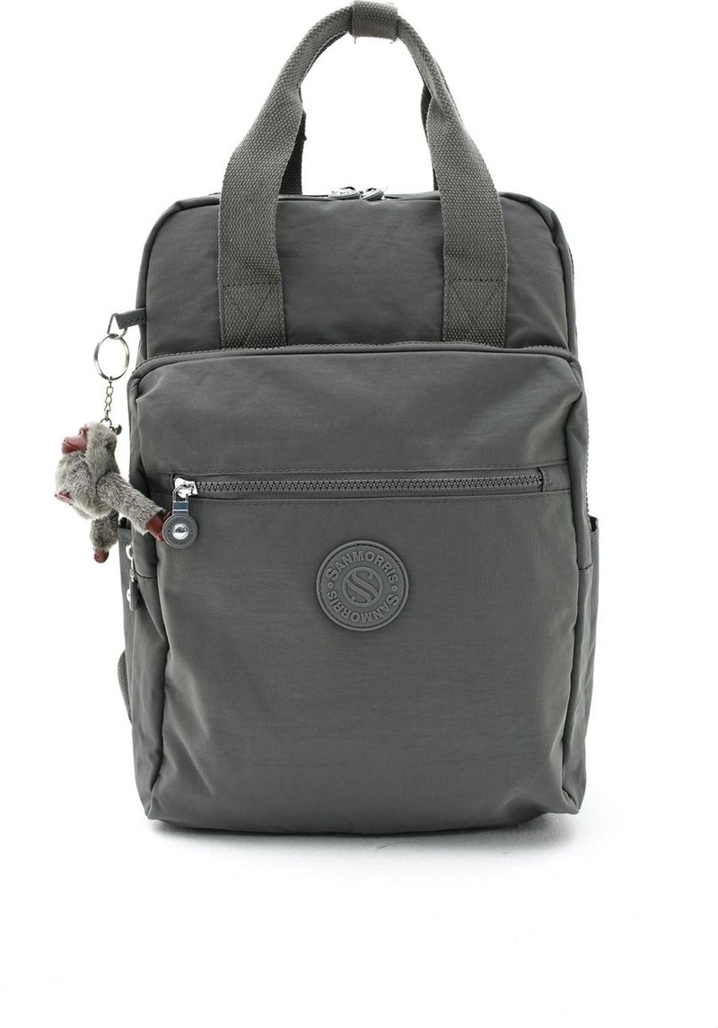 Çanta Trend Bag Trend Sanmorris Unisex Water Resistant Crinkle Fabric Multi Compartment Large Size Laptop School and Backpack Bag  - Image 4