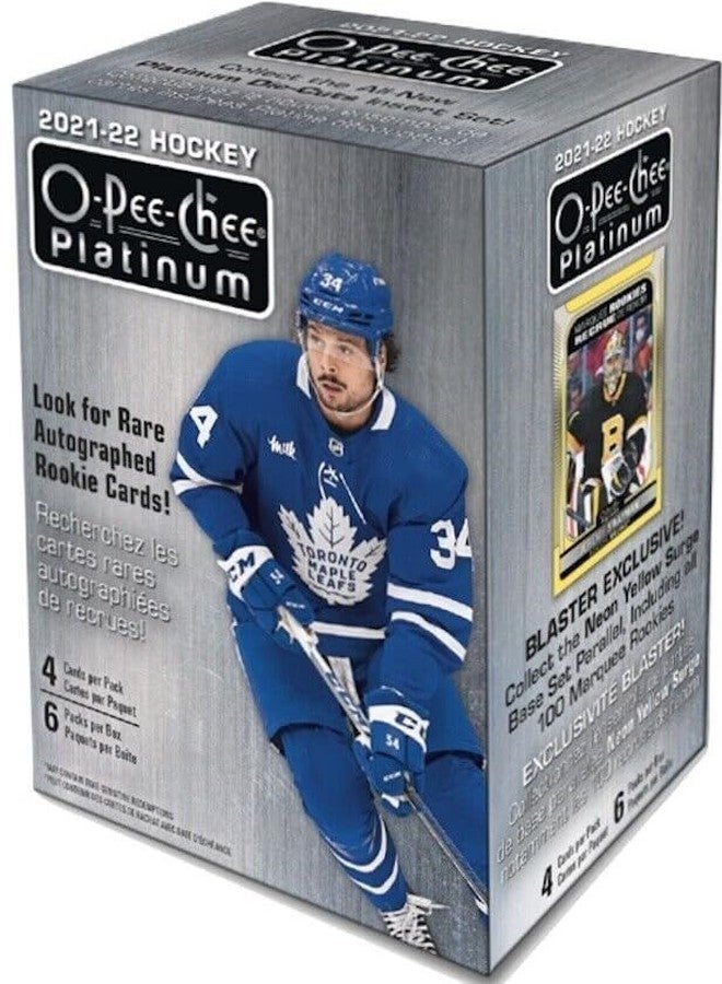Upper Deck 2021 2022 Upper Deck O Pee Chee PLATINUM Hockey Series Factory Sealed Unopened Blaster Box Brand New Released in June of 2023 - Image 5