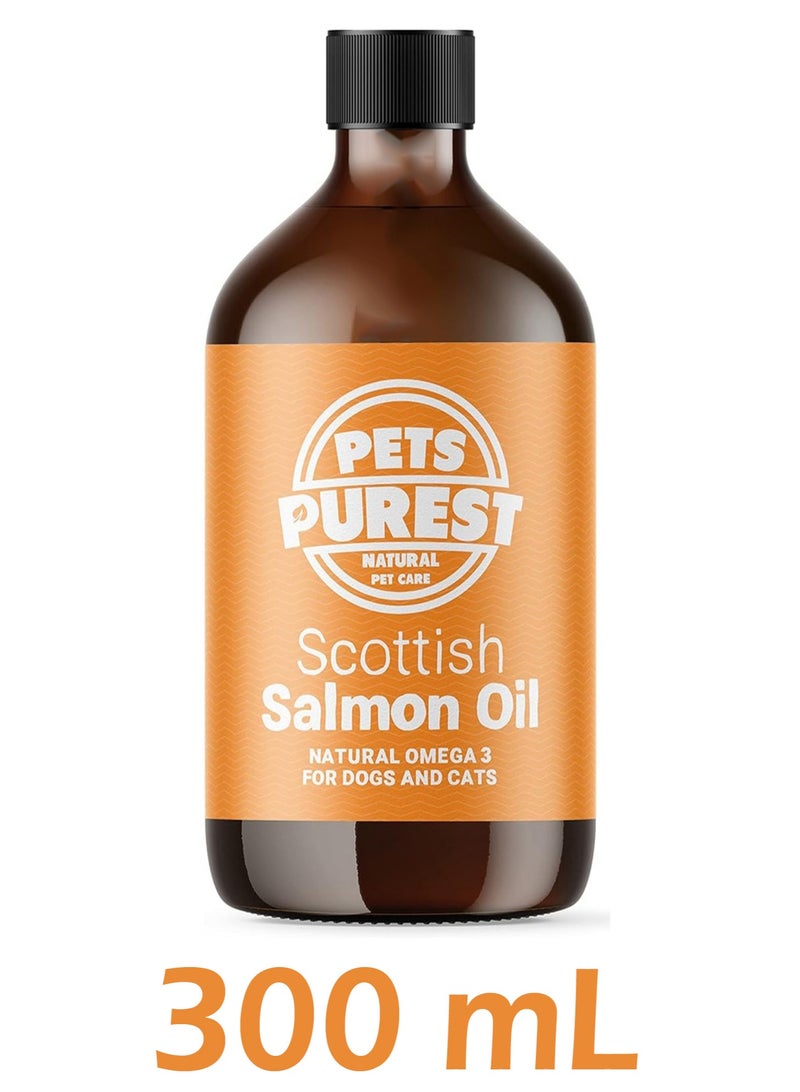 Scottish Salmon Oil For Dogs and Cats With Omega 3, 6 & 9 Fish Oil 300ml