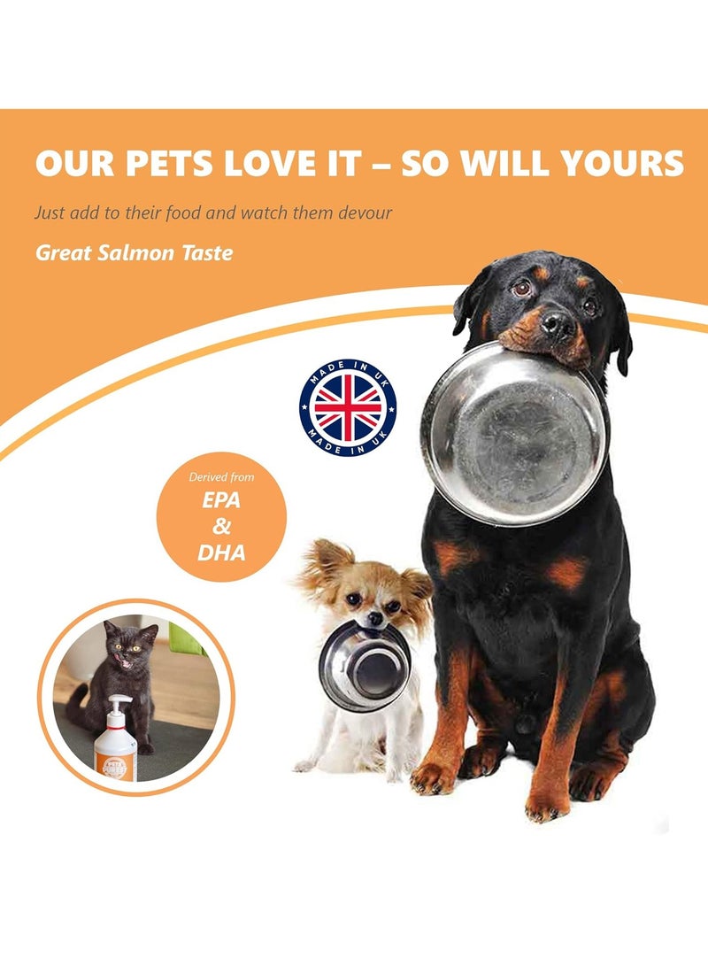 Scottish Salmon Oil For Dogs and Cats With Omega 3, 6 & 9 Fish Oil 300ml