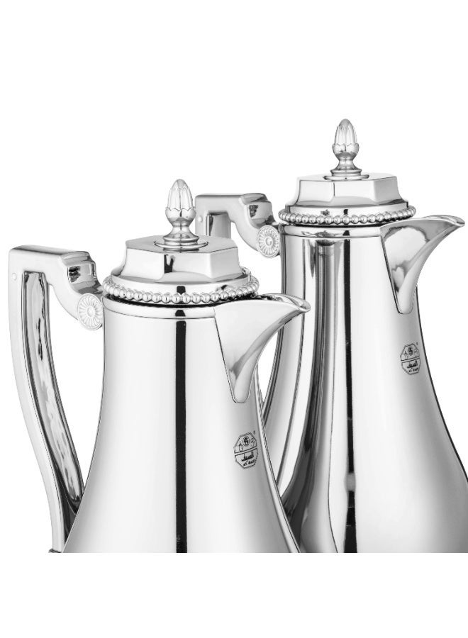 السيف  "✨ السيف طقم ترامس شدن – 2 قطعة نيكل لامع بيد أكريليك شفاف وداخلي زجاج فاخر ✨" - Image 4