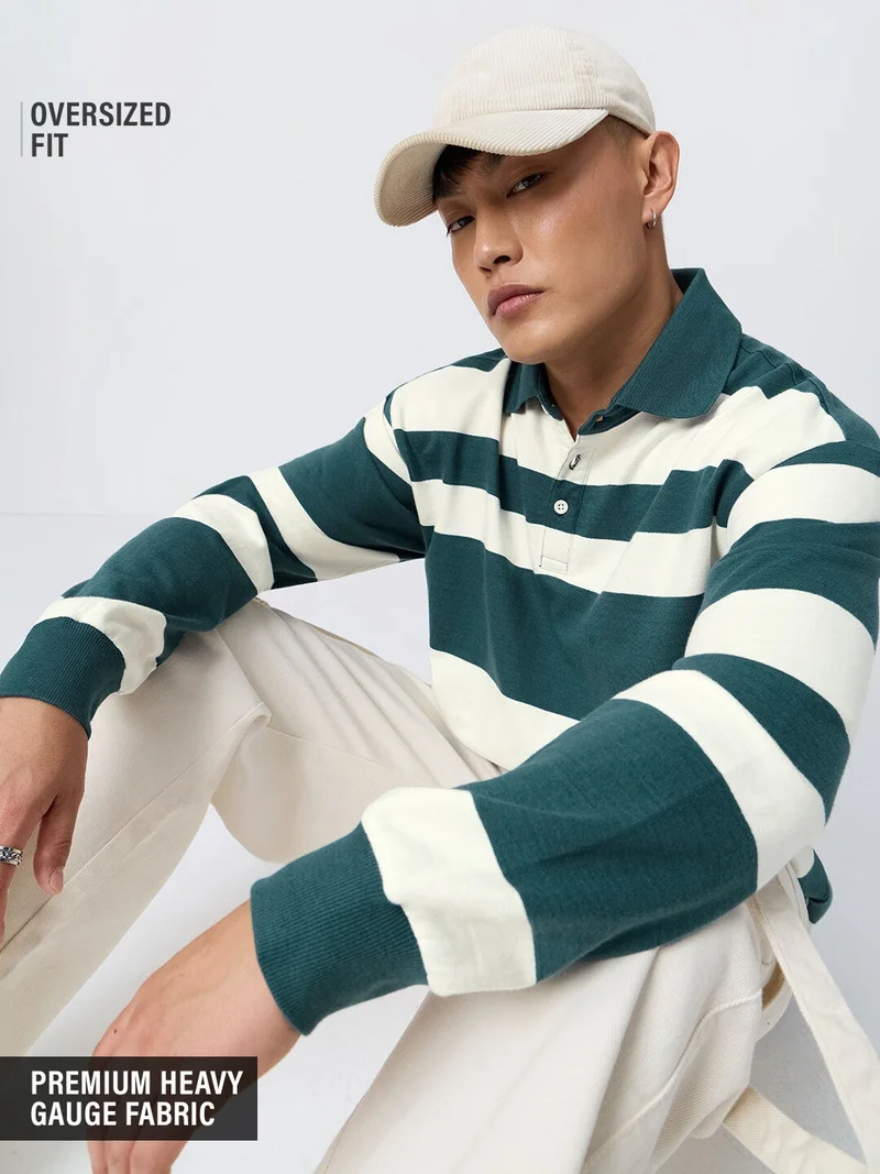 The Souled Store  Oversized Rugby Polo: Metro  | Best Price UAE