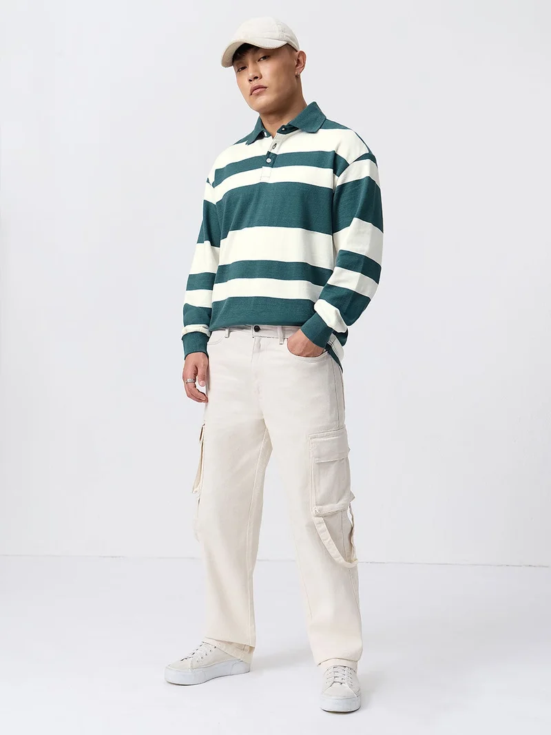 The Souled Store  Oversized Rugby Polo: Metro  | Best Price UAE