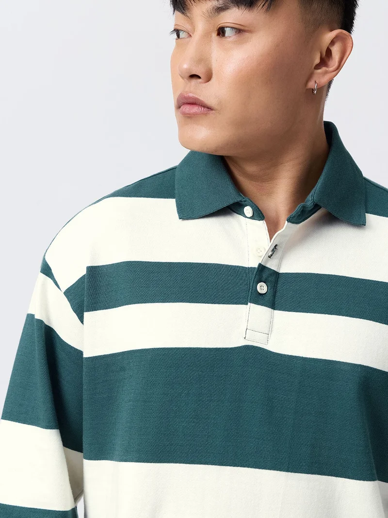 The Souled Store Oversized Rugby Polo: Metro