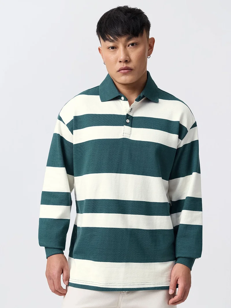The Souled Store Oversized Rugby Polo: Metro