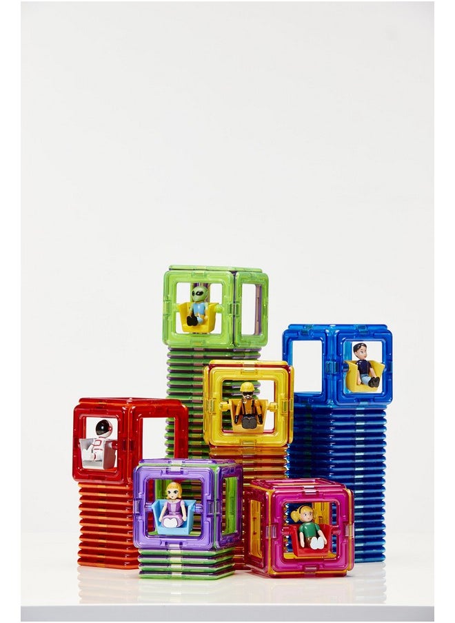 Magformers Princess Character 6 Pieces Add On Rainbow Colors Educational Magnetic Geometric Shapes Tiles Building Stem Toy Set Ages 3+  - Image 3