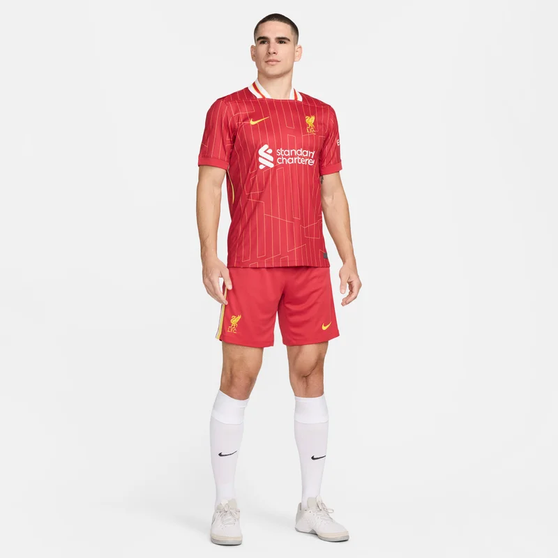 Nike Red Men's Liverpool F.C. Dri-FIT Stadium Home Replica Football Shorts - 2024/25 for Men | Best Price UAE