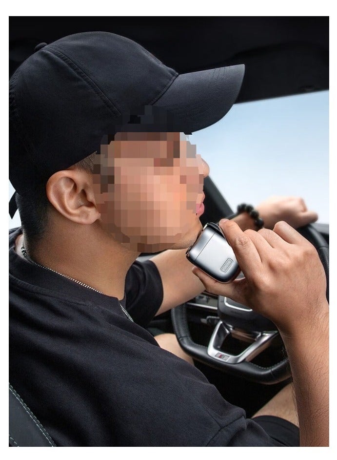 يوز ماكينة حلاقة كهربائية بسيطة للرجال - ماكينة حلاقة صغيرة محمولة للسفر مع رأس عائم، حجم صغير للغاية، مقاومة للماء، شحن سريع من النوع C، ضوضاء منخفضة، مثالية للعناية الشخصية أثناء التنقل (أصفر) - Image 3