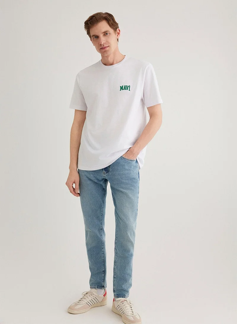 MAVI Mavi Logo Printed White T-Shirt
