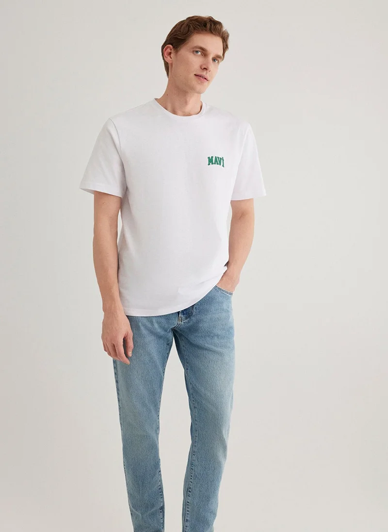 MAVI Mavi Logo Printed White T-Shirt