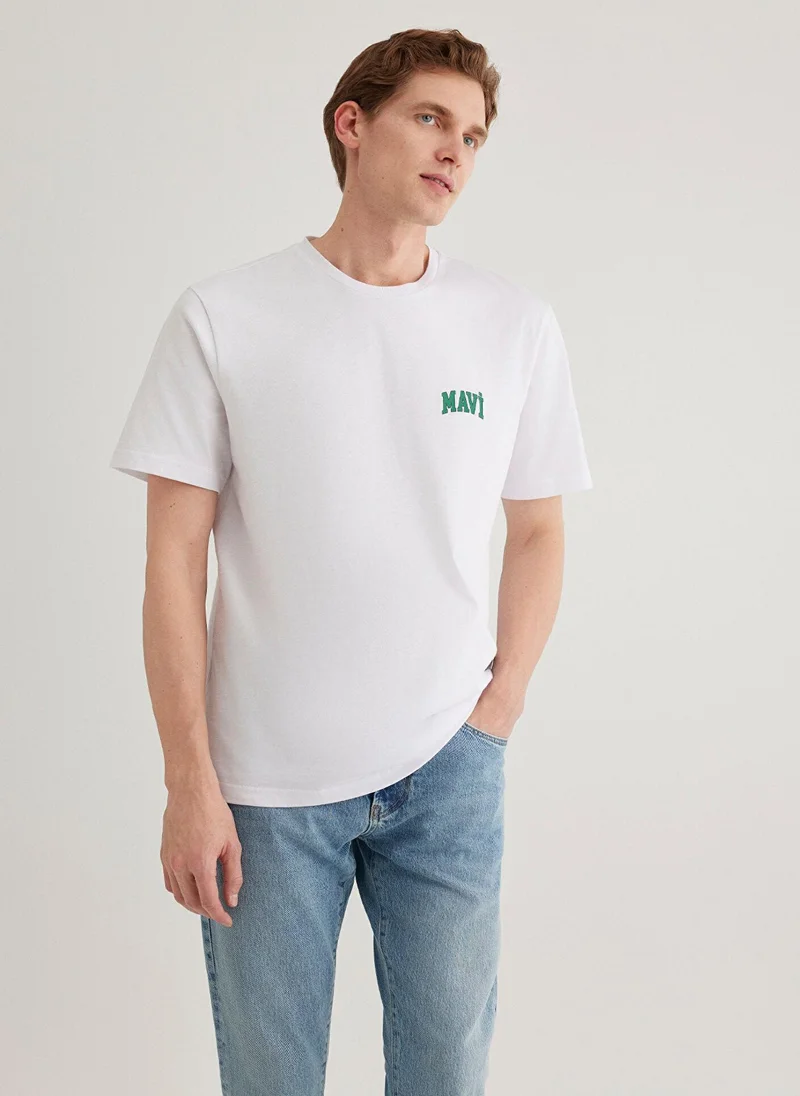 MAVI Mavi Logo Printed White T-Shirt