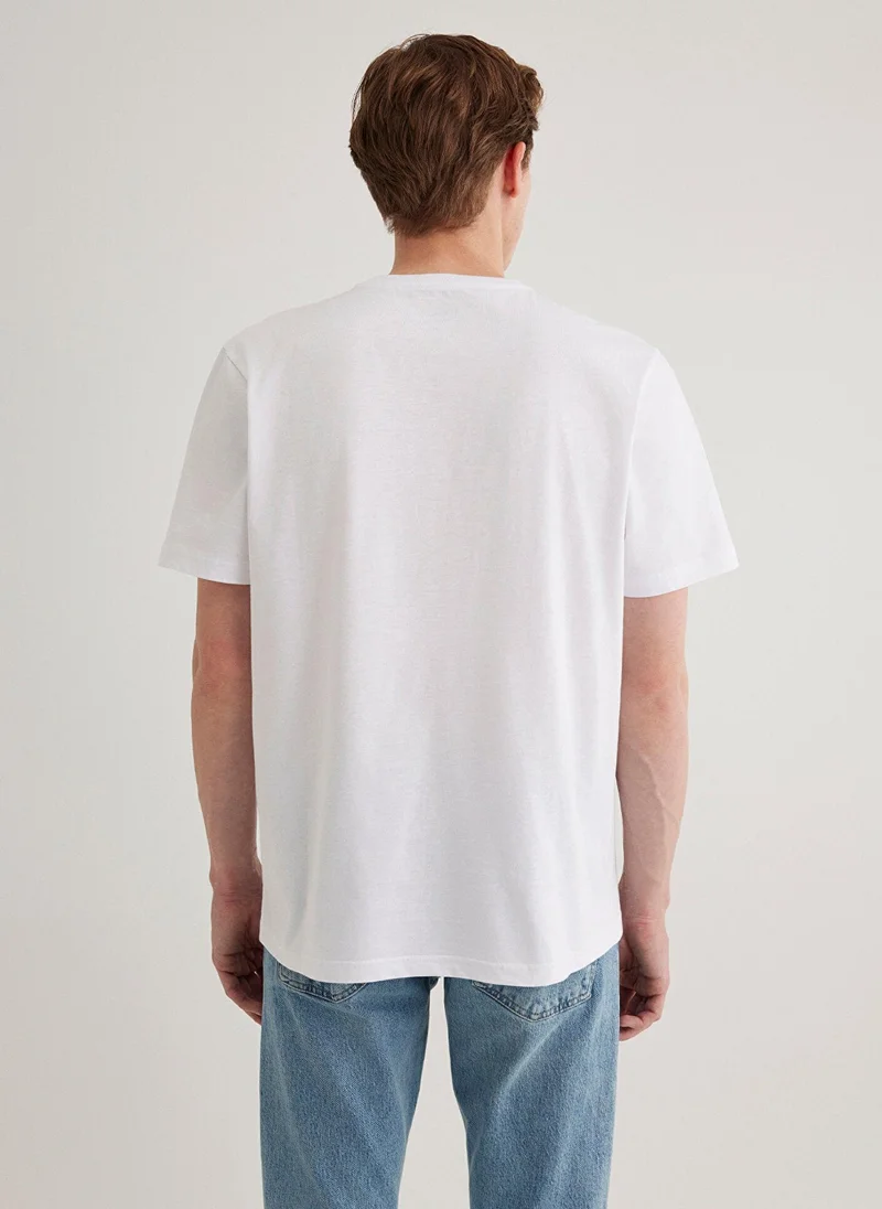 MAVI Mavi Logo Printed White T-Shirt
