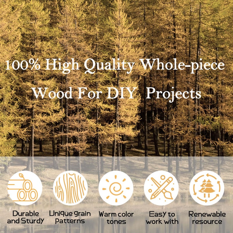 GOH DODD 36 Pieces Unfinished Wood Coasters, GOH DODD 4 Inch Wooden Blanks with Non-Slip Pads for Laser Engraving Wood Burning Staining Painting Decoupage Housewarming Gifts Wedding Crafts Education, Square - Image 3