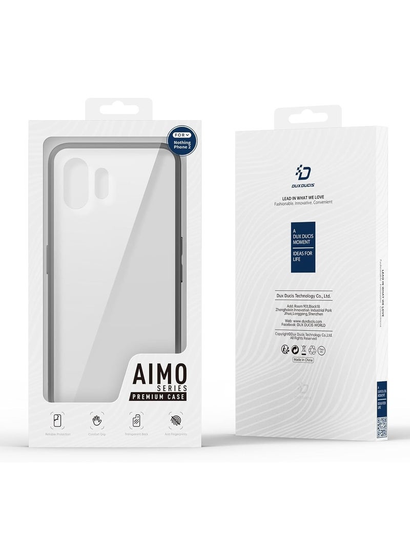 DUX DUCIS Compatible with Nothing Phone 2 Transparent Case Back Cover (Fram Black) - Image 4
