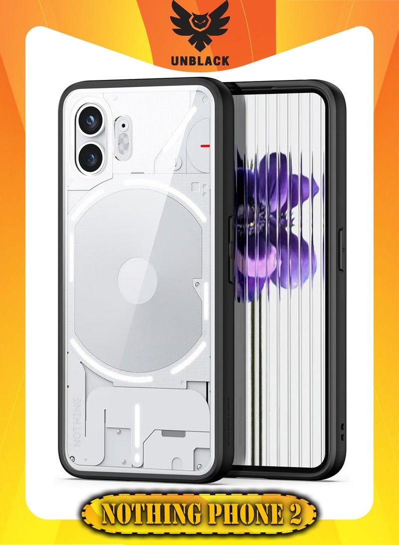 DUX DUCIS Compatible with Nothing Phone 2 Transparent Case Back Cover (Fram Black) - Image 1