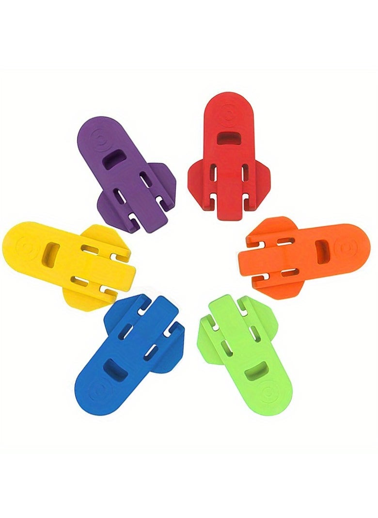 Generic - 6pcs Premium Manual Can Opener Set - Easy Kitchen Tool for Soda, Beer, and Beverage Cans with Protective Shields - Durable Plastic Tab Openers for Smooth Edges - Image 1