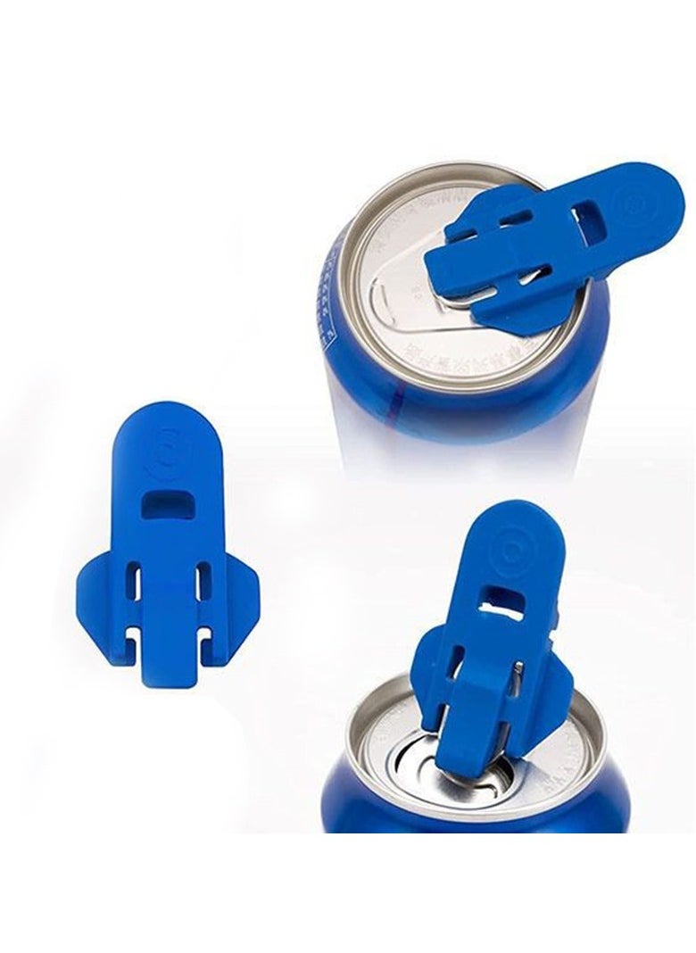 Generic - 6pcs Premium Manual Can Opener Set - Easy Kitchen Tool for Soda, Beer, and Beverage Cans with Protective Shields - Durable Plastic Tab Openers for Smooth Edges - Image 1