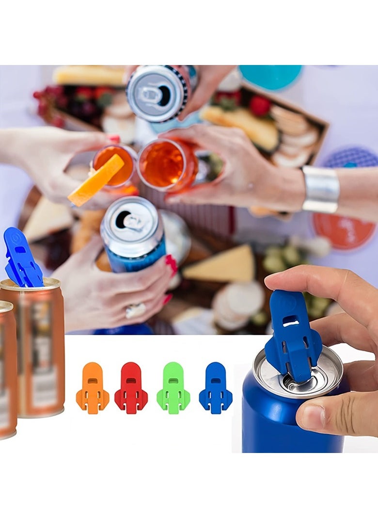 Generic - 6pcs Premium Manual Can Opener Set - Easy Kitchen Tool for Soda, Beer, and Beverage Cans with Protective Shields - Durable Plastic Tab Openers for Smooth Edges - Image 1