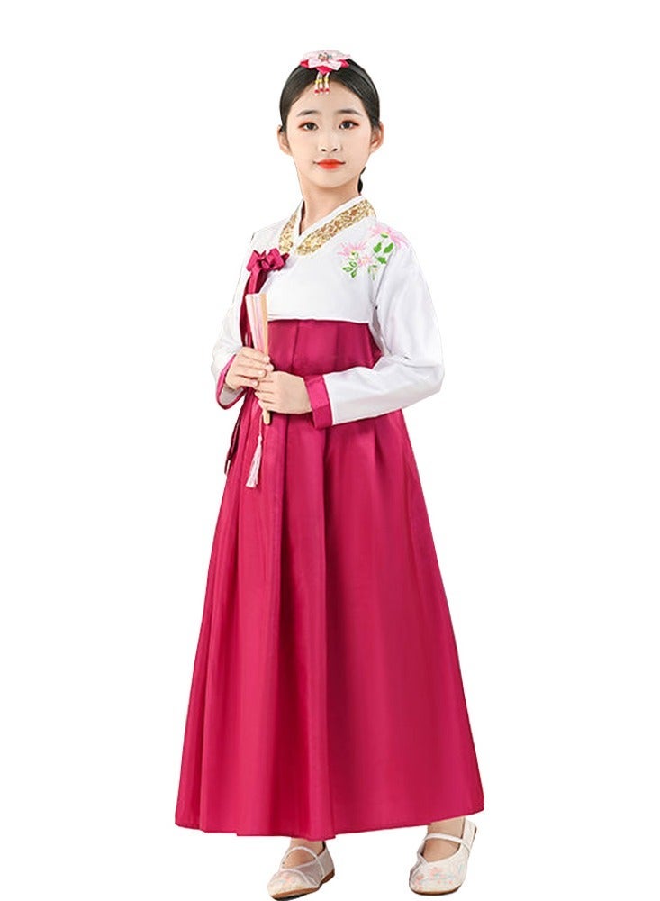 Gril Korean Hanbok Traditional Dress Palace Korea Wedding Dance Costume Oriantal For Stage - Image 1