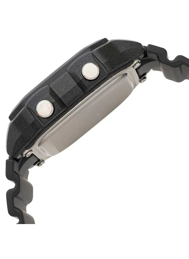 CASIO Men's Digital Display Watch With Black Leather Strap - AE-1300WH-1A2