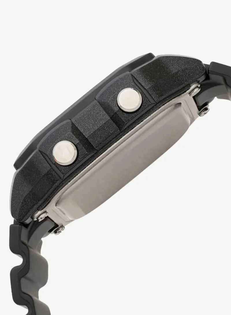 Casio Men's Digital Display Watch With Black Leather Strap - AE-1300WH-1A2