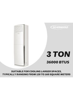 GeneralGold General Gold 3 Ton Floor Standing Air Conditioner, 36000 BTU, Inverter T3 Cool & Heat with Pipe Kit, WIFI Control, Energy Efficient R410, Quiet Operation  - Image 3