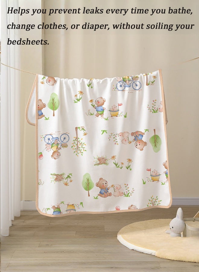 Vinnatsu Baby Waterproof Changing Pad Liners Waterproof Bed sheet  - Quilted Thicker Ultra Soft Changing Table Cover Liners for Baby Toddler Children Pet and Adults - Durable & Easy to Clean - 50×70 CM - Image 2