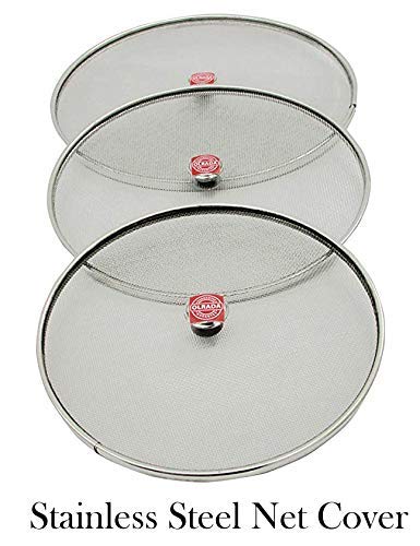 Olrada Stainless Steel Net Cover Set of 3 Pcs in Different Size Silver - Image 2