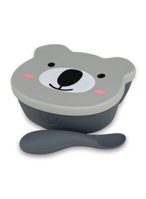 Bowl and Spoon Set - Grey