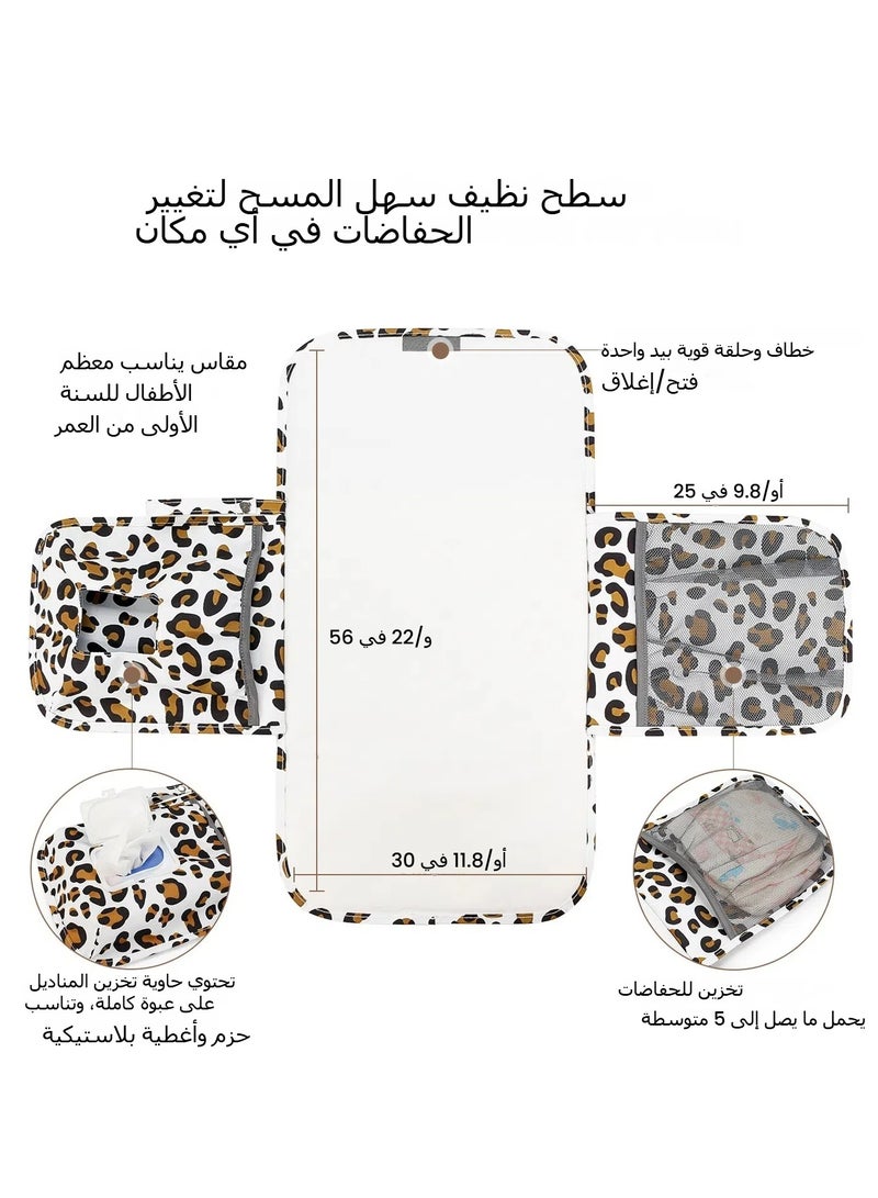 حفاضات لتغيير الطفل، وسادات مناسبة للأم والطفل، تخزين للسفر، مقاومة للماء، حقائب لحفاضات رطبة، ملحقات حقيبة تغيير أطفال. - Image 2