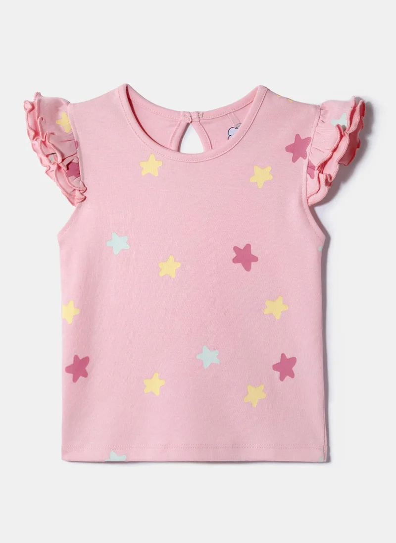 Nautinati  Nautinati  Pack of 2 Pink and Blue Printed Tops for Girls for Women | Best Price UAE