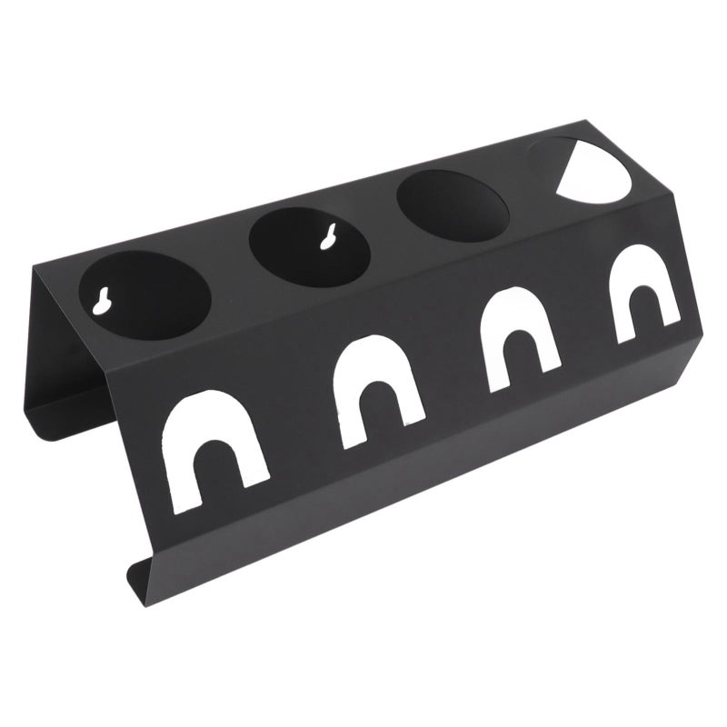 4 Holes Bottle Drying Rack Antislip 4 Holes Iron and Silicone Kitchen Drain Cup Holder for Soda Bottle Black - Image 5