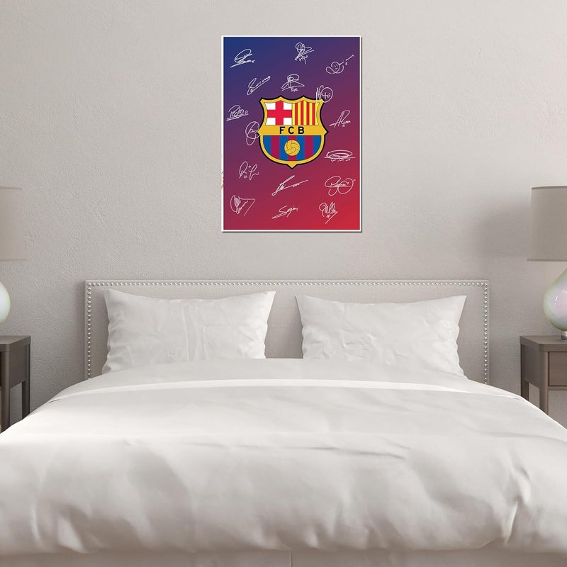 Roostaflag FCB Poster Barcelona Poster Barcelona Stickers for Wall Barcelona Logo Poster FC Barcelona Posters for Wall Barcelona Logo Sticker Messi Poster Barcelona Barcelona Wall Sticker - Image 4