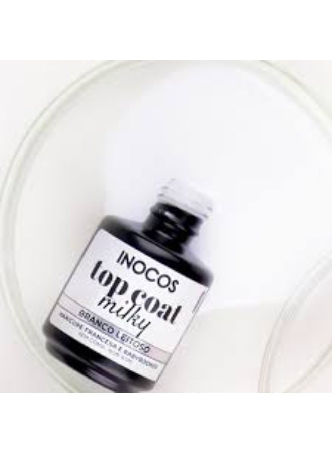 INOCOS White Milky Top Coat 15ml - Image 2
