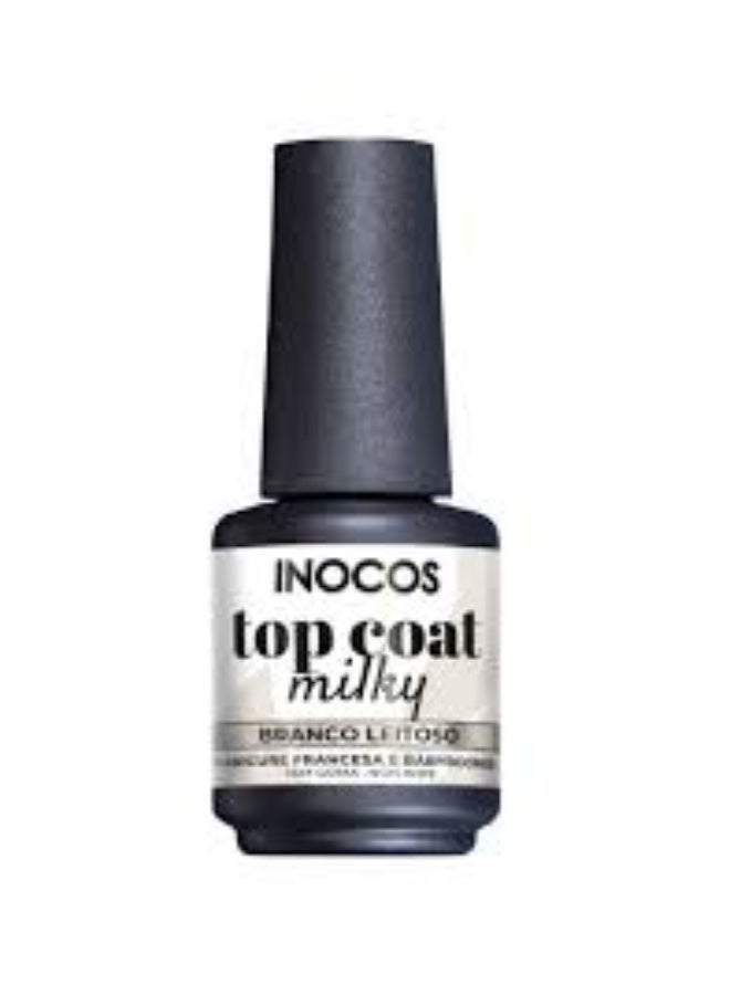 INOCOS White Milky Top Coat 15ml - Image 3