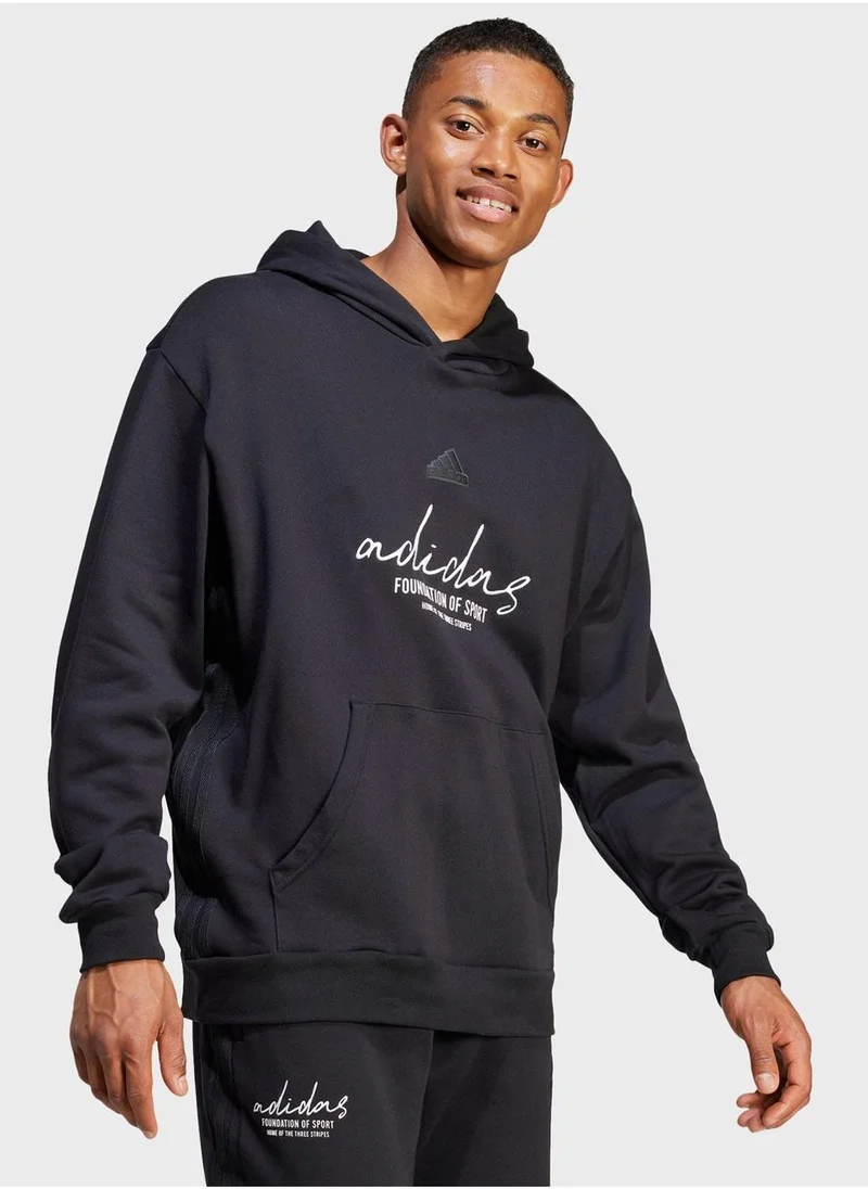 Adidas Brand Love French Terry Hoodie