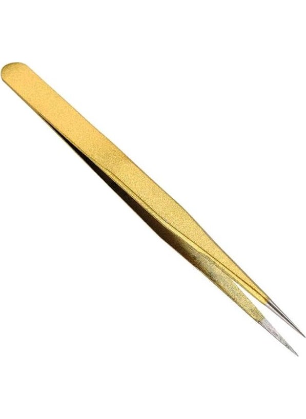 TiTi - 6011 Stainless Steel Pointed Straight Tweezers 135 mm - Image 1