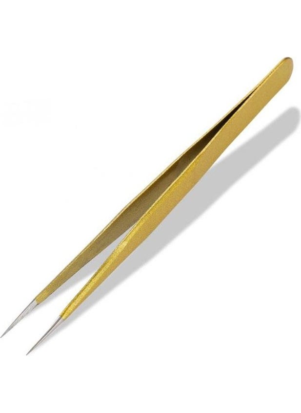 TiTi - 6011 Stainless Steel Pointed Straight Tweezers 135 mm - Image 1