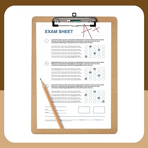 YAJNAS Wooden Exam Board Exam Pad Size - 24 cm x 34.5 cm Hardboard Wooden Clipboard, Exam pad for Kids, Girls, Boys, Students and Artists (Brown) - Image 5