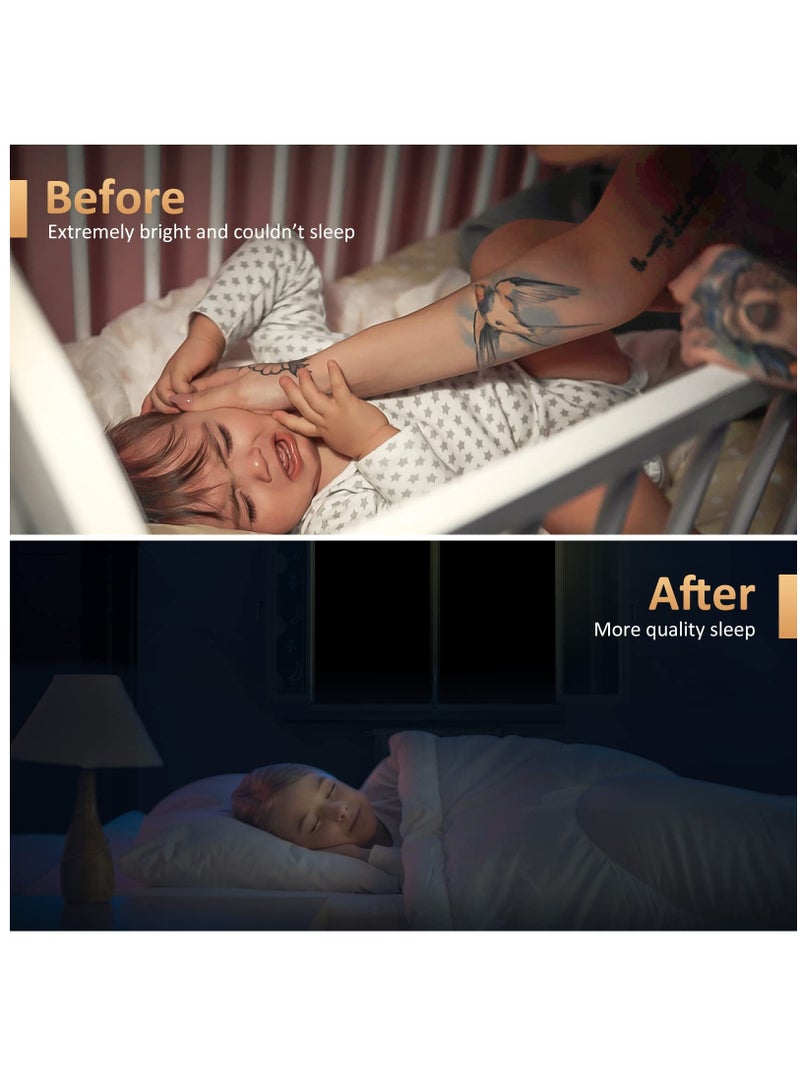 KASTWAVE Blackout Blind, Portable Blackout Blinds Stick On Window No Drill, Blackout Material Blinds Blackout Curtains for Bedroom Nursery Loft Travel RV Car 100x145cm - Image 3