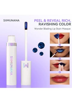 siimunana New Peel Off Lip Stain,Long Lasting Peel Reveal Lip Stain, Matte Nude, Nonstick Cup, Peel-Off Lip Gloss  - Image 4