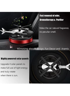 TIGER Solar Energy Rotating Helicopter Diffuser – Car Air Freshener, Long-Lasting Fragrance, Essential Oil Diffuser, Odor Eliminator, Home & Office Decor (Gold)  - Image 3