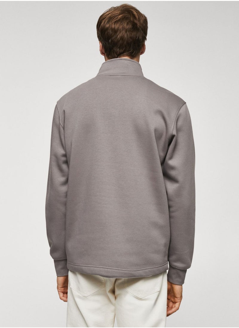 Mango Man - Half Zippered Sweatshirt - Image 1