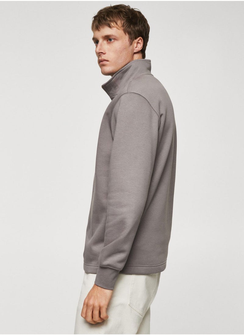 Mango Man - Half Zippered Sweatshirt - Image 1