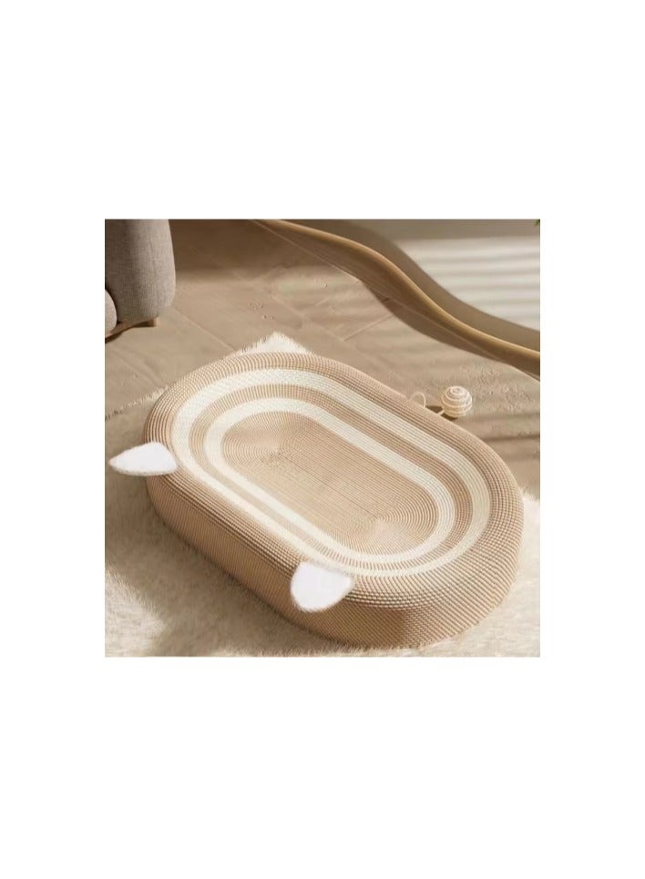 Cat Scratcher Bed 3 in 1, Sisal Cat Scratcher No Debris, 24-Inch Cat Scratchers for Indoor Cats, Bottom Anti-Skid Movable - Image 2