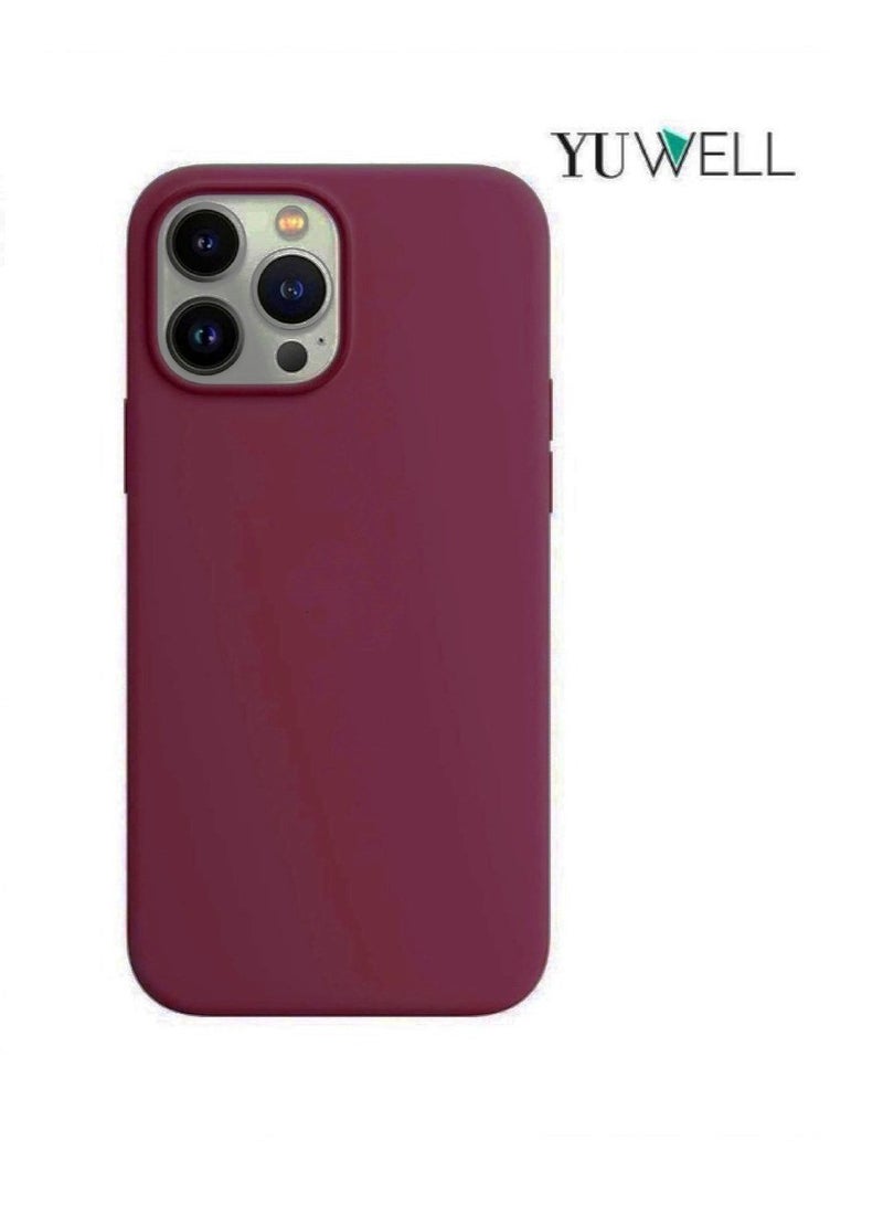 iPhone 14 Pro Max Case Silicone Shockproof Protective Case Cover 6.7 Inch Soft Liquid Gel Rubber iPhone 14 Pro Max Silicone Case Magenta