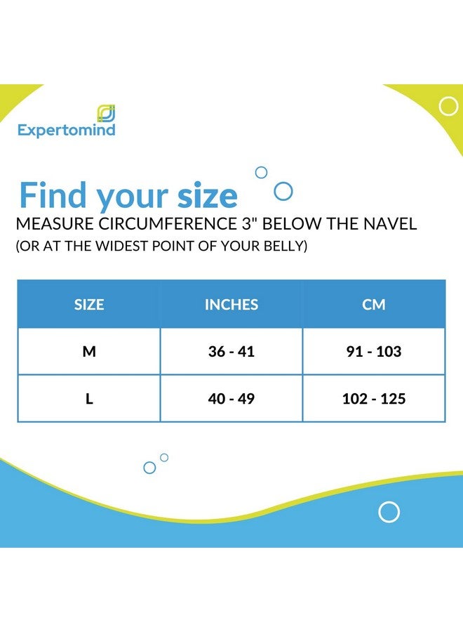 Expertomind Maternity Belt | Pregnancy Belt Useful Before Delivery | Supports Belly Lower-Back Pelvis | Adjustable Hook And Loop Fastener & Soft Niwar Fabric | For Back Support & Pain Relief - Medium  - Image 5
