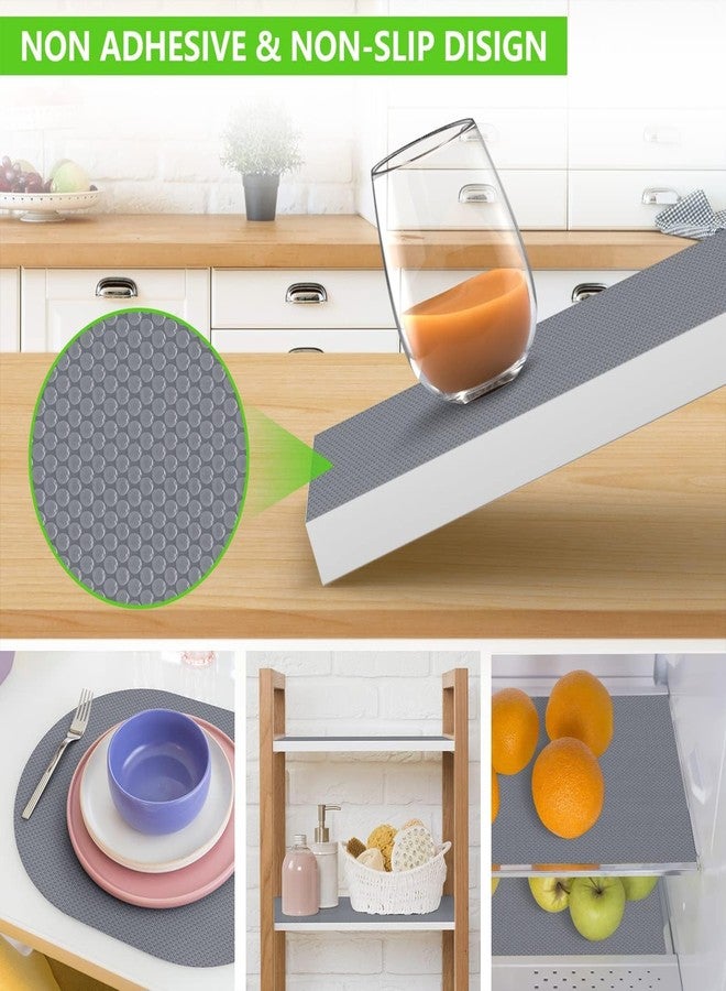 Aevlon® EVA 1 mm Heavy Round Useful and Multipurpose Anti Slip Mat/Sheet for Fridge, Bathroom, Kitchen, Drawer, Shelf Liner (60 x 300 cm) Grey - Image 5