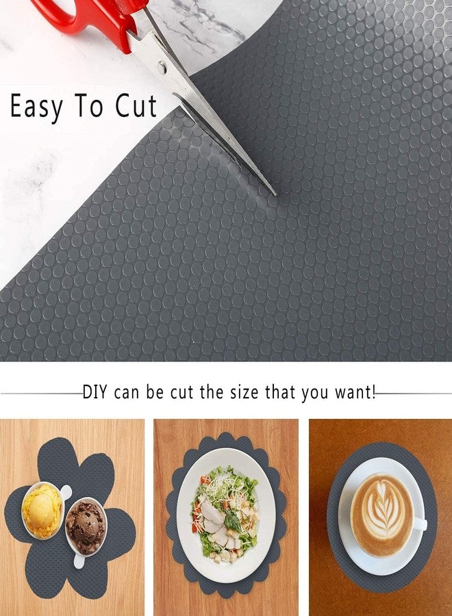 Aevlon® EVA 1 mm Heavy Round Useful and Multipurpose Anti Slip Mat/Sheet for Fridge, Bathroom, Kitchen, Drawer, Shelf Liner (60 x 300 cm) Grey - Image 3